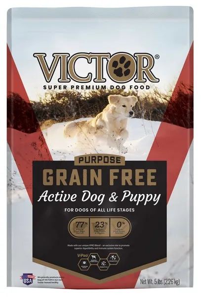 5 Lb Victor Grain Free Active Dog & Puppy - Food